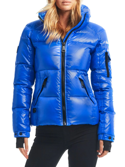 Shop Sam Women's Freestyle Down Puffer Jacket In Royal