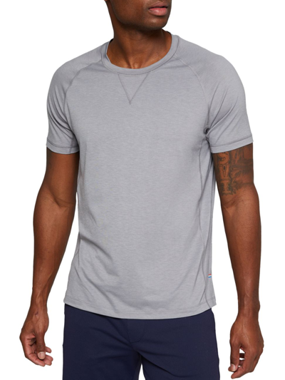 Shop Fourlaps Men's Level Recycled Performance Tee In Light Grey