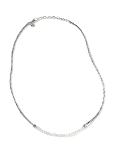 Shop John Hardy Women's Sterling Silver & 3-3.5 Cultured Freshwater Pearl Chain Necklace