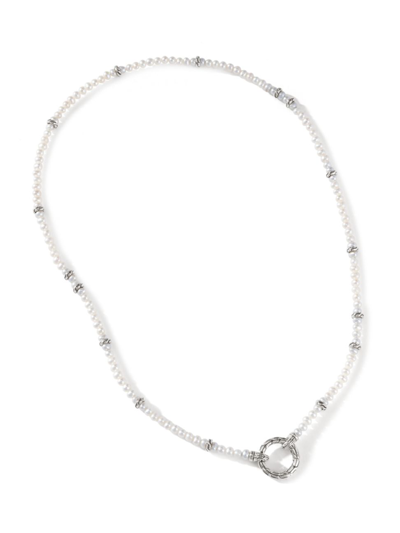 Shop John Hardy Women's Sterling Silver & 3-3.5mm Cultured Freshwater Pearl Necklace