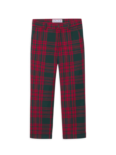 Shop Classic Prep Little Boy's & Boy's Gavin Plaid Print Pants In Hunter Tartan