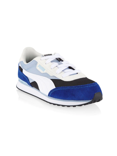 Shop Puma Little Boy's Future Rider Splash Sneakers In Blue Multi