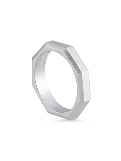 Shop Ascher Women's Luminescence 18k White Gold Brushed Celestial Ring