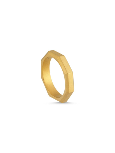 Shop Ascher Women's Luminescence 18k Gold Brushed Celestial Ring In Yellow Gold