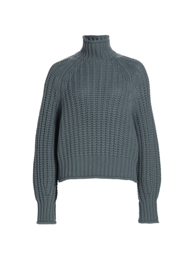 Shop Arch4 Women's Ellis Cashmere Turtleneck Sweater In Slate Blue