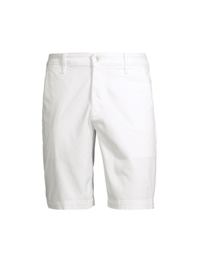 Shop Ag Men's Griffin Cotton Shorts In White