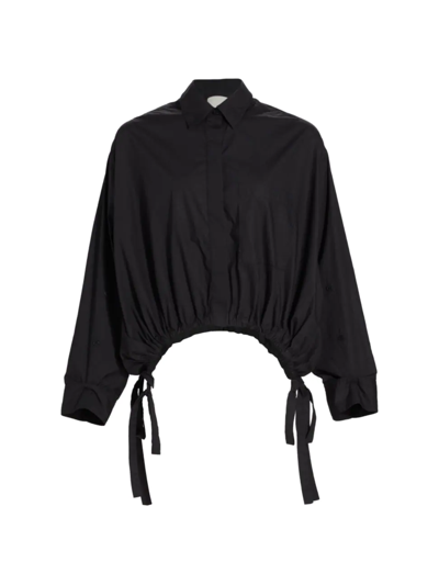 Shop Citizens Of Humanity Women's Alexandra Cotton Top In Black