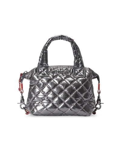 Shop Mz Wallace Women's Micro Sutton Quilted Nylon Tote In Anthracite
