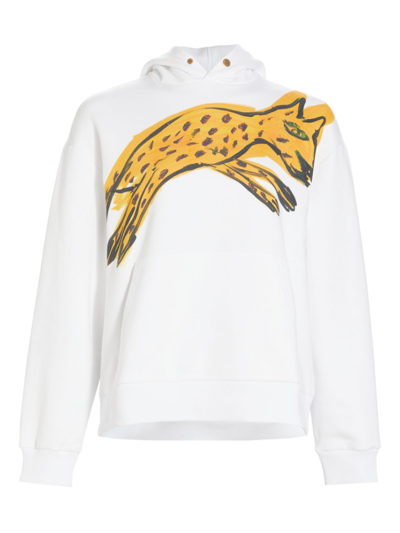 Shop Az Factory Women's Tiger Graphic Hoodie In White