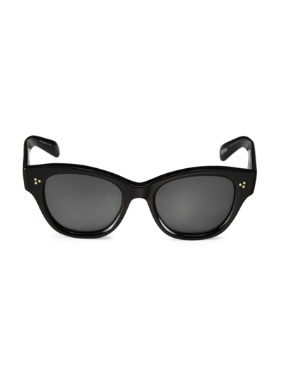 Shop Oliver Peoples Women's Eadie 51mm Pillow Sunglasses In Black