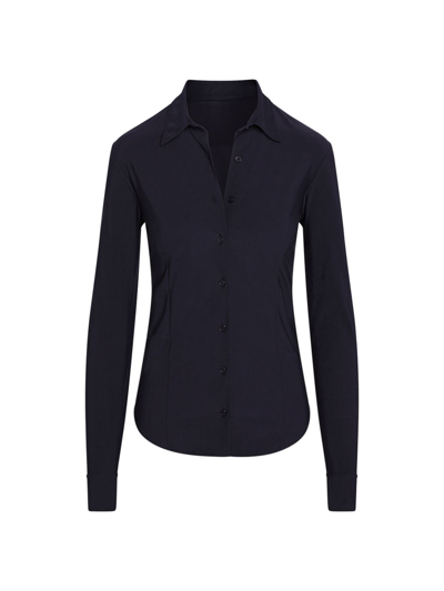 Shop Commando Women's Classic Button-down Shirt In Black