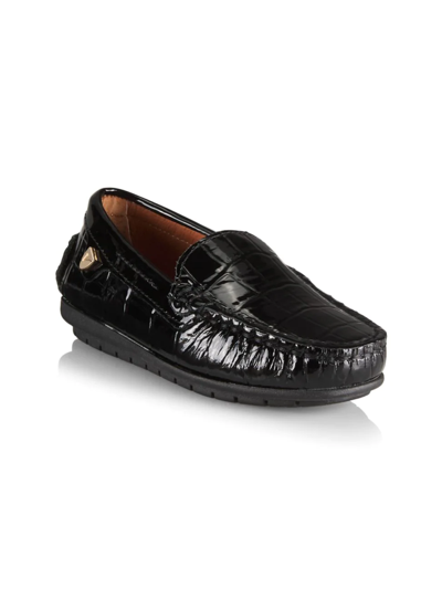Shop Venettini Baby's, Little Boy's & Boy's Melvin Leather Loafers In Black Patent