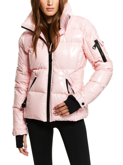 Shop Sam Women's Freestyle Down Puffer Jacket In Cotton Candy