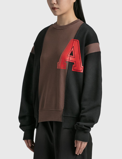 Shop Ambush Varsity Sweatshirt In Brown
