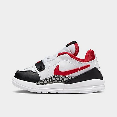 Shop Nike Jordan Boys' Toddler Legacy 312 Low Off-court Shoes In White/fire Red/black/wolf Grey
