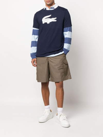 Lacoste Logo-print T-shirt In Blue