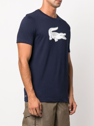 Lacoste Logo-print T-shirt In Blue