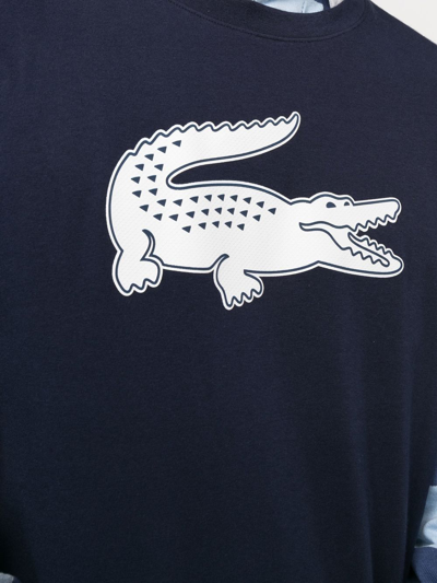 Lacoste Logo-print T-shirt In Blue