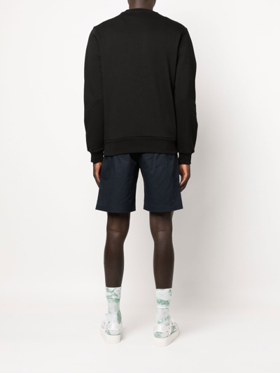 Lacoste Logo-appliqué Sweatshirt In Black