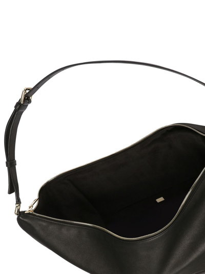 Dolce & Gabbana Half-moon Shoulder Bag In Black