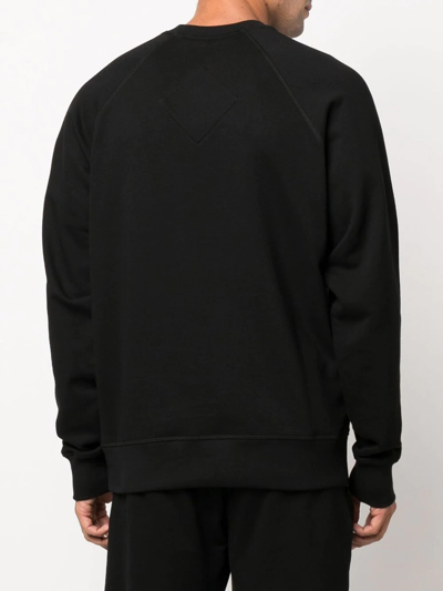 Shop Canada Goose Huron Crew-neck Sweatshirt In Black