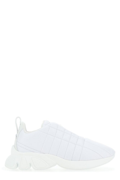 Shop Burberry Quilted Slip In White