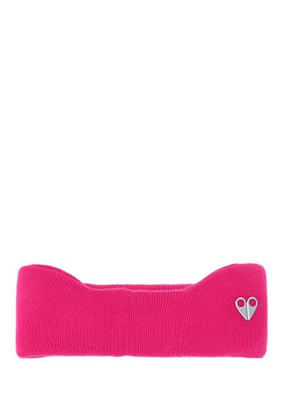 Shop Moose Knuckles Logo Plaque Ribbed In Pink