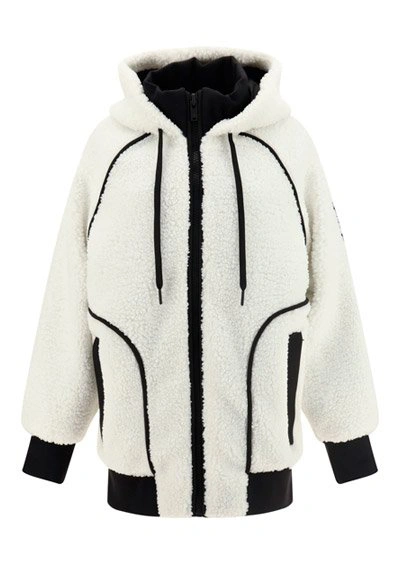 Shop Moose Knuckles Fur Effect Hooded Jacket In White