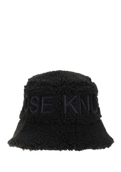 Shop Moose Knuckles Logo Detailed Cobble Bucket Hat In Black