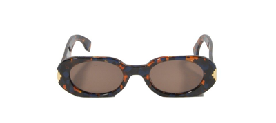 Shop Marcelo Burlon County Of Milan Round Frame Sunglasses In Multi
