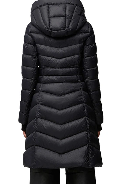 Soia & Kyo Lita Water Repellent 700 Fill Power Down Recycled Nylon Puffer Coat In Black