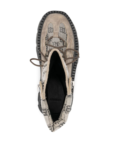 Misbhv Logo-print Hight-top Sneakers In Taupe