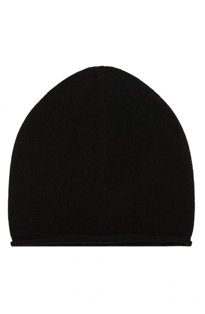 Shop Vince Boiled Cashmere Chunky Knit Beanie In Black