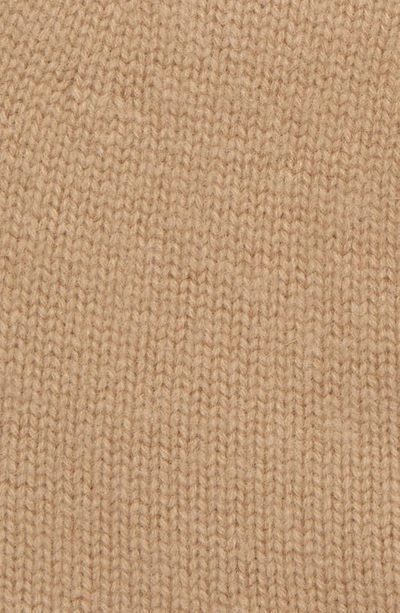Shop Vince Boiled Cashmere Chunky Knit Beanie In Camel
