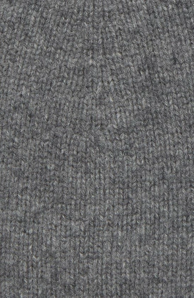 Shop Vince Boiled Cashmere Chunky Knit Beanie In Medium Grey