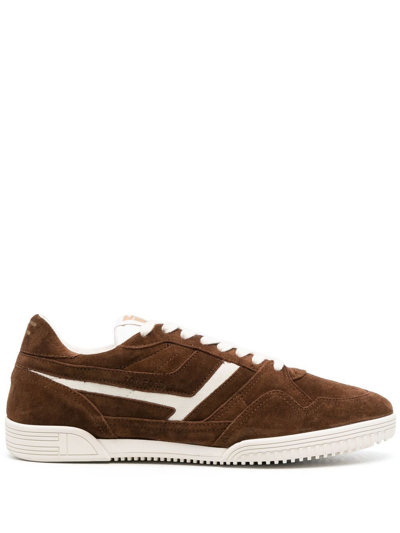 Shop Tom Ford Brown Jackson Suede Low-top Sneakers