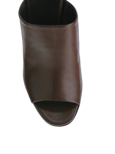 Shop By Far Luz Sequoia Nappa Leather In Brown