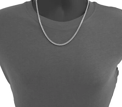 Pre-owned Wheat Franco 10k White Gold Mens 3mm Franco Square Box Foxtail Wheat Necklace Chain 26"
