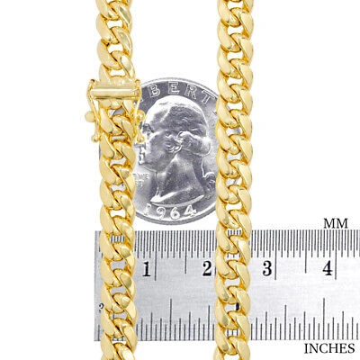 Pre-owned Nuragold 14k Yellow Gold Mens 6.5mm Miami Cuban Link Chain Italian Necklace Box Clasp 22"