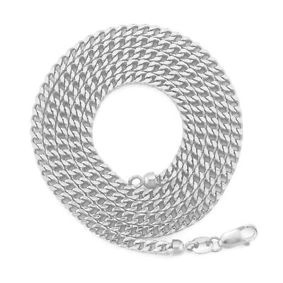 Pre-owned Wheat Franco 10k White Gold Mens 3mm Franco Square Box Foxtail Wheat Necklace Chain 26"