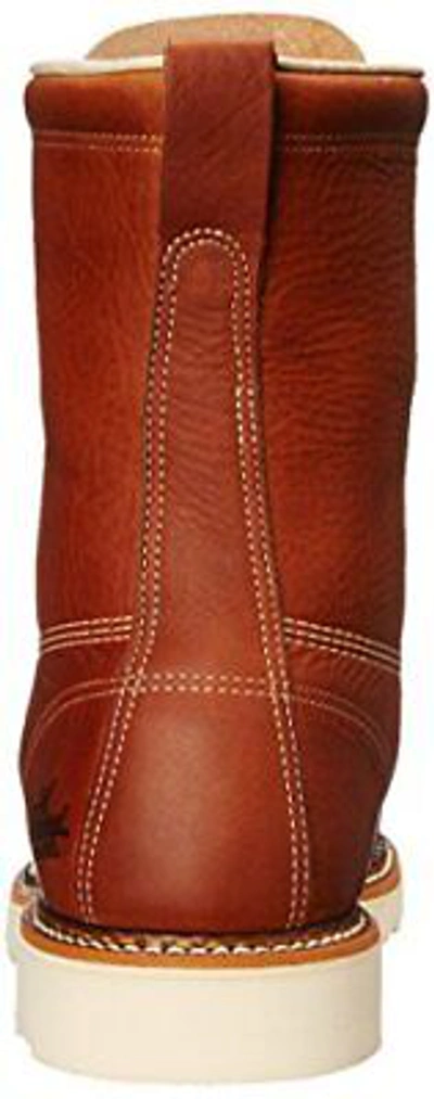Pre-owned Thorogood 814-4201 American Heritage 8″ Tobacco Toe Maxwear Wedge™ In Brown