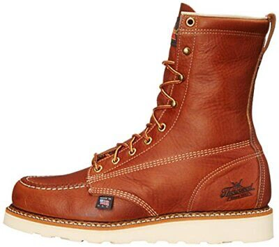 Pre-owned Thorogood 814-4201 American Heritage 8″ Tobacco Toe Maxwear Wedge™ In Brown