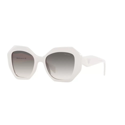 Pre-owned Prada Pr 16ws 142130 Talc-grey Gradient Women's Sunglasses 53mm Authentic In Gray