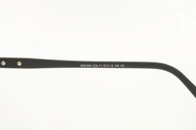 Pre-owned Cazal Sunglasses 644 011 53mm Matt Black Silver Frame With Grey Gradient Lenses In Gray