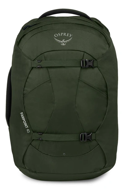 Osprey Farpoint 40-liter Travel Carry-on Backpack In Gopher Green