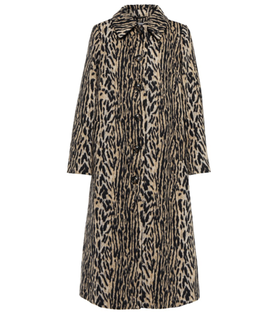 Rixo London Rixo Milly Leopard-print Faux Fur Coat In Bohemia Leopard
