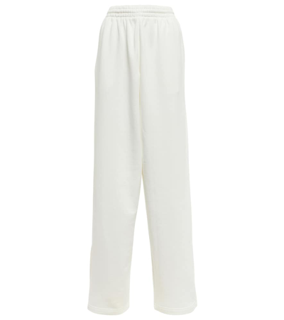 Shop Wardrobe.nyc X Hailey Bieber Hb Cotton Fleece Sweatpants In White