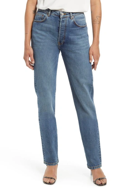 Shop Jeanerica Classic Straight Leg Jeans In Mid -vintage