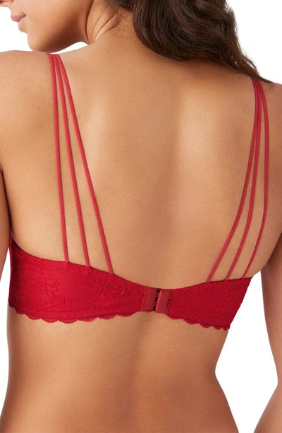 Shop B.tempt'd By Wacoal No Strings Attached Underwire Balconette Bra In Crimson Red