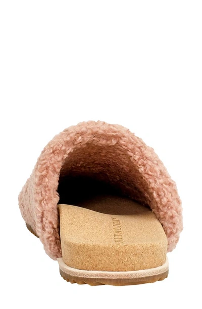 Shop Revitalign Holly Orthotic Faux Shearling Slipper In Dusty Rose